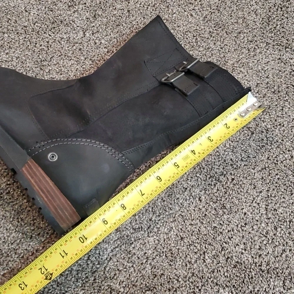 Sorel Women Major Pull on Leather Boots shoes sz 9.5
